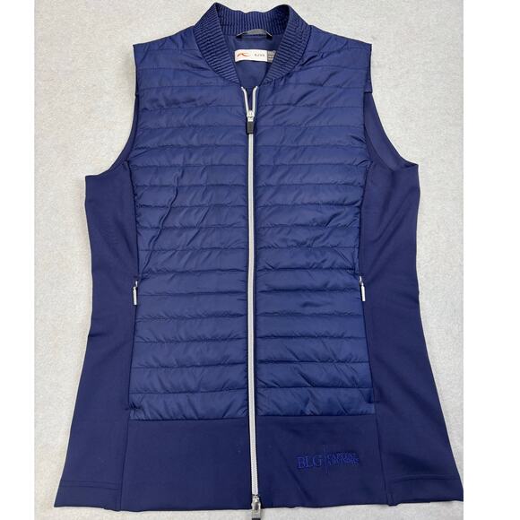 NWOT Women's KJUS 36 (Small) branded Navy Retention Vest logo golf tennis paddle